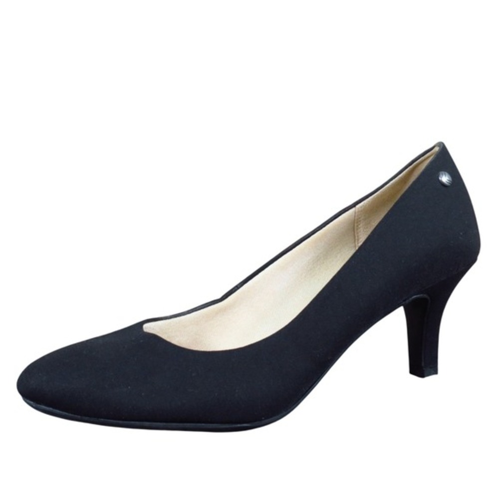 LifeStride Parigi Women‎ Dress Pumps Size 9.5 Black Fabric Classic 3in Heel